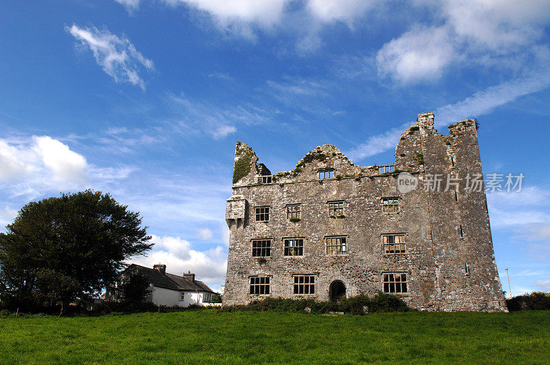 Lemaneagh Castle，县克莱尔，爱尔兰共和国